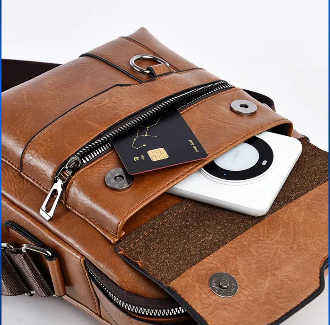 Sac Bandoulière Business Homme avec Compartiment iPad - ATELIER AMBRE