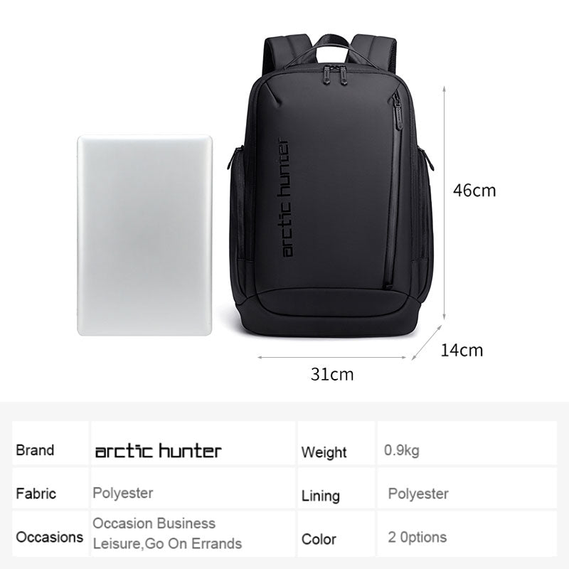 Sac à Dos Ordinateur 17" Arctic Hunter - Premium et Imperméable avec Port USB