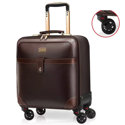 Valise de Voyage Cuir PU à Roulettes - ATELIER AMBRE