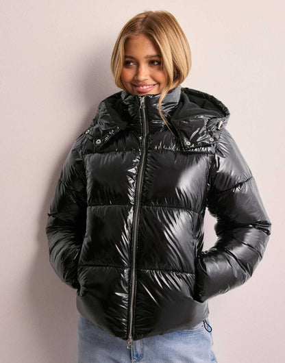 La Doudoune Brillante "Glossy" - Capuche Hiver