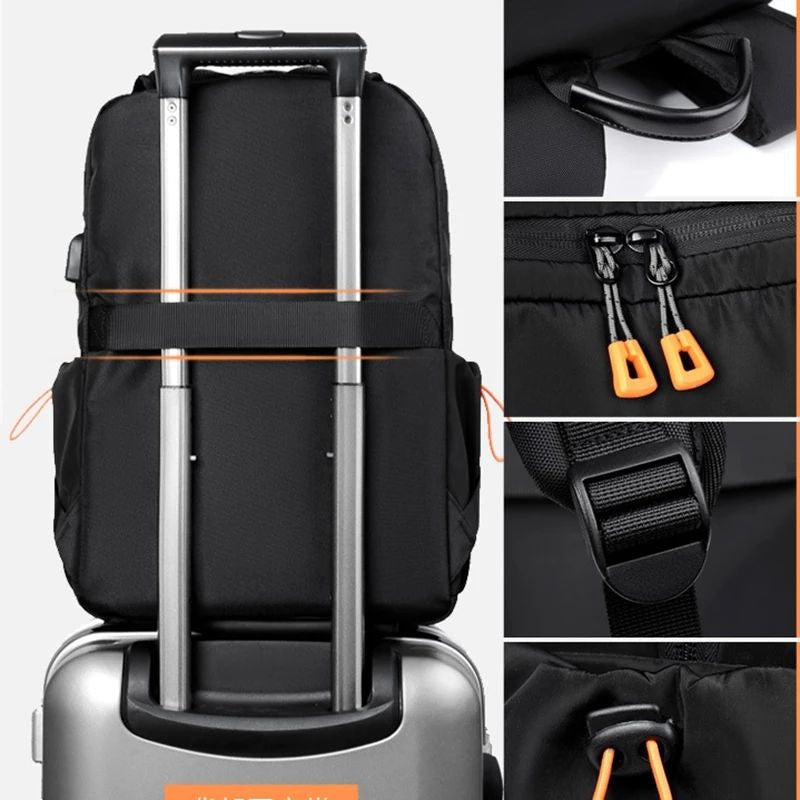 Sac à Dos Imperméable PC 15.6 pouces avec Port USB - ATELIER AMBRE