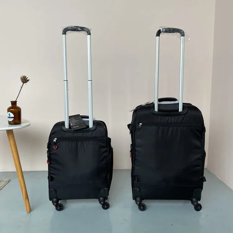 Lot de 2 Valises Cabine Tissu Oxford - ATELIER AMBRE