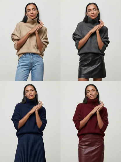 Le Col Roulé "Sia" - Maille Tendre Oversize