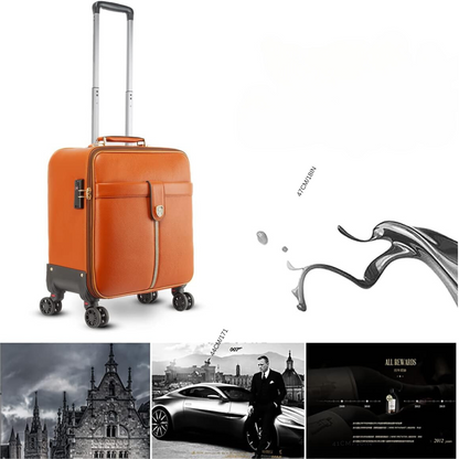 Valise Trolley Cabine en Cuir Premium - ATELIER AMBRE