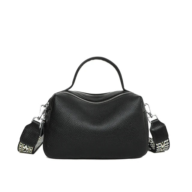 Layan - Pochette en Cuir Double Zip - Raffinement et Compacité