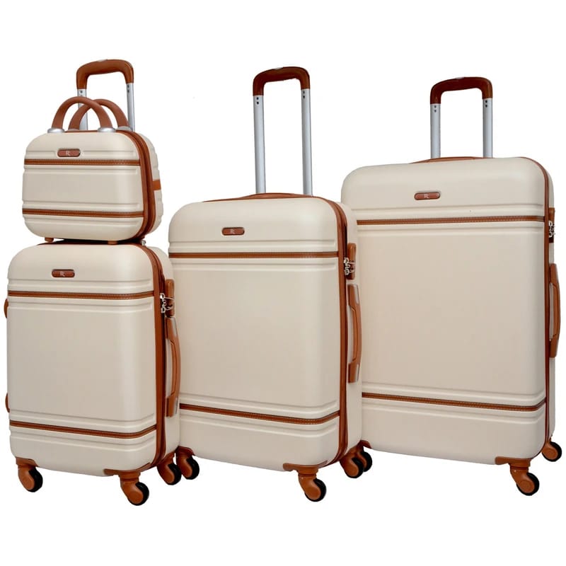 Set 4 Valises Premium & Vanity Bag TSA - ATELIER AMBRE