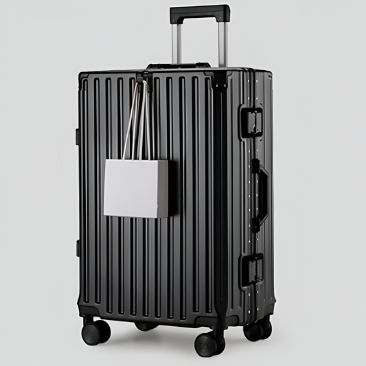 Valise Rigide avec Porte-Gobelet & Cadre Aluminium - ATELIER AMBRE