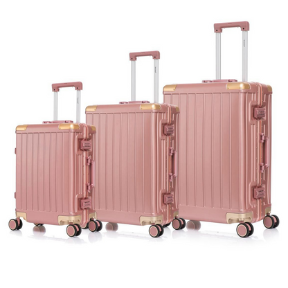 Ensemble de Valises Luxe Cadre Aluminium - ATELIER AMBRE