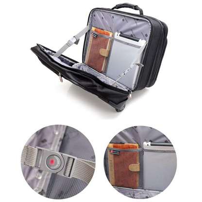 Valise à Roulettes pour Voyage d'Affaires - ATELIER AMBRE