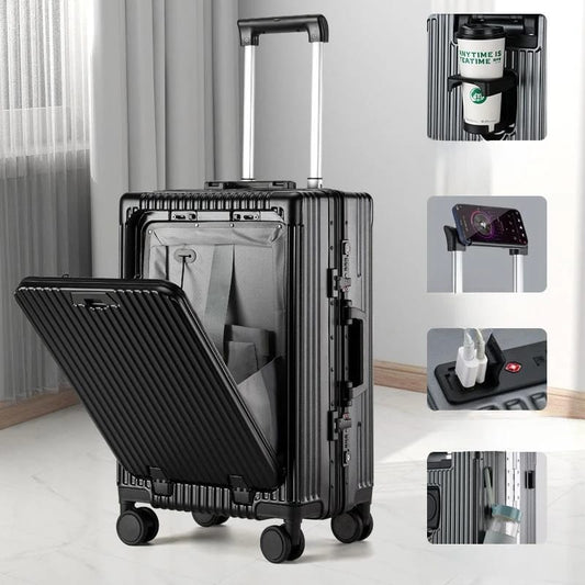 Valise Cabine 20 pouces Aluminium Port PC - ATELIER AMBRE