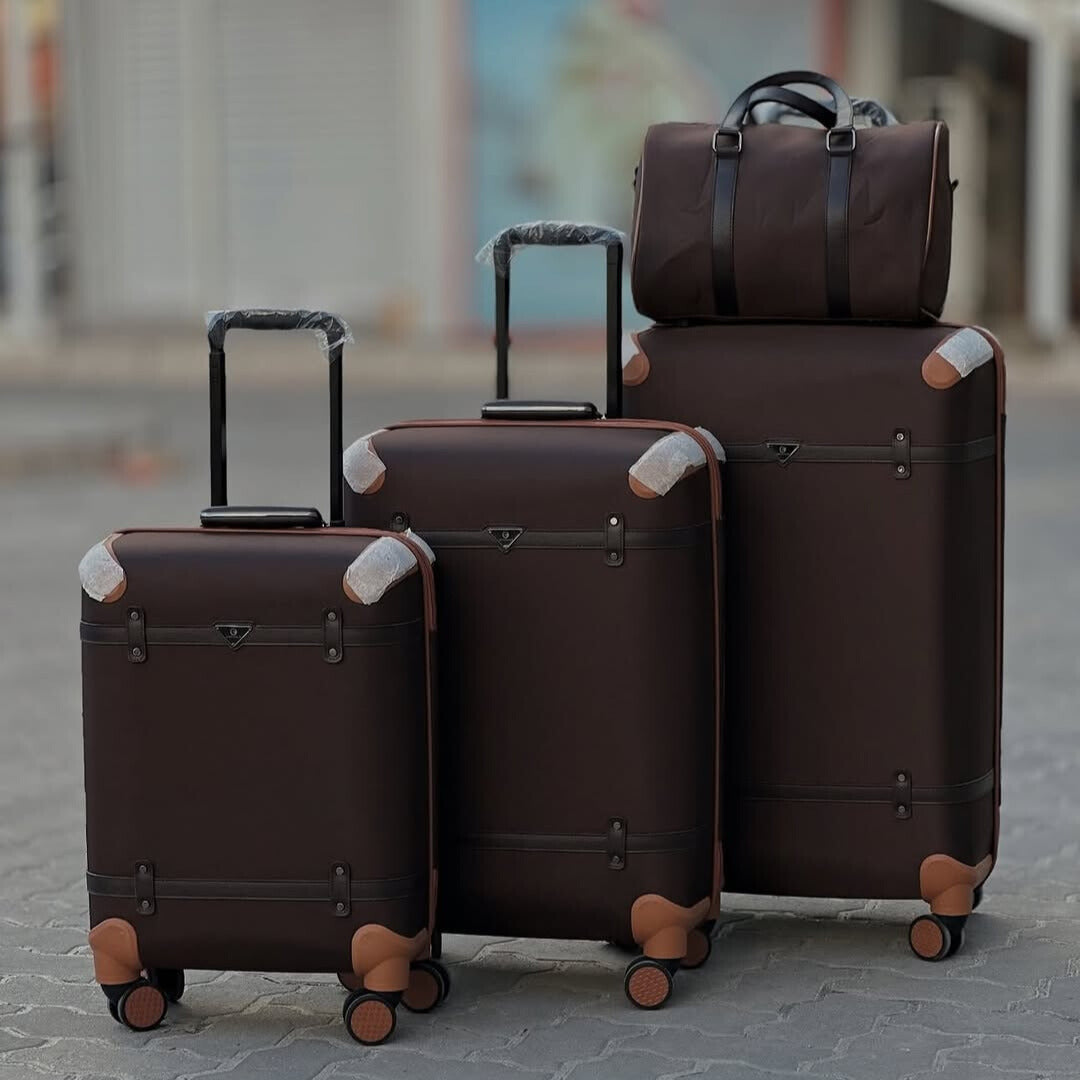 Set 5 Pièces Valises Luxe Édition Vintage - ATELIER AMBRE