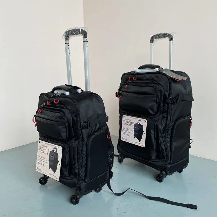 Lot de 2 Valises Cabine Tissu Oxford - ATELIER AMBRE