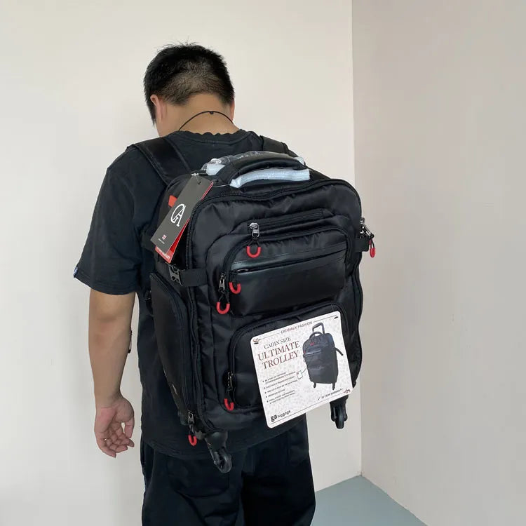 Lot de 2 Valises Cabine Tissu Oxford - ATELIER AMBRE