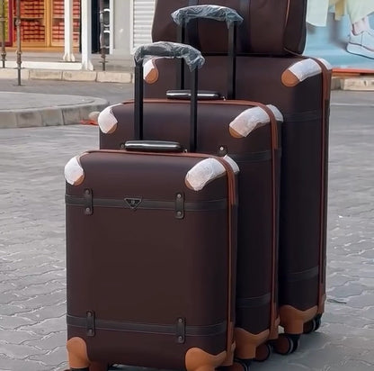 Set 5 Pièces Valises Luxe Édition Vintage - ATELIER AMBRE