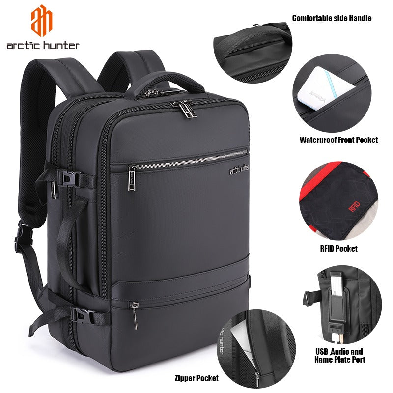 Sac à Dos Convertible Arctic Hunter - Valise Cabine - ATELIER AMBRE