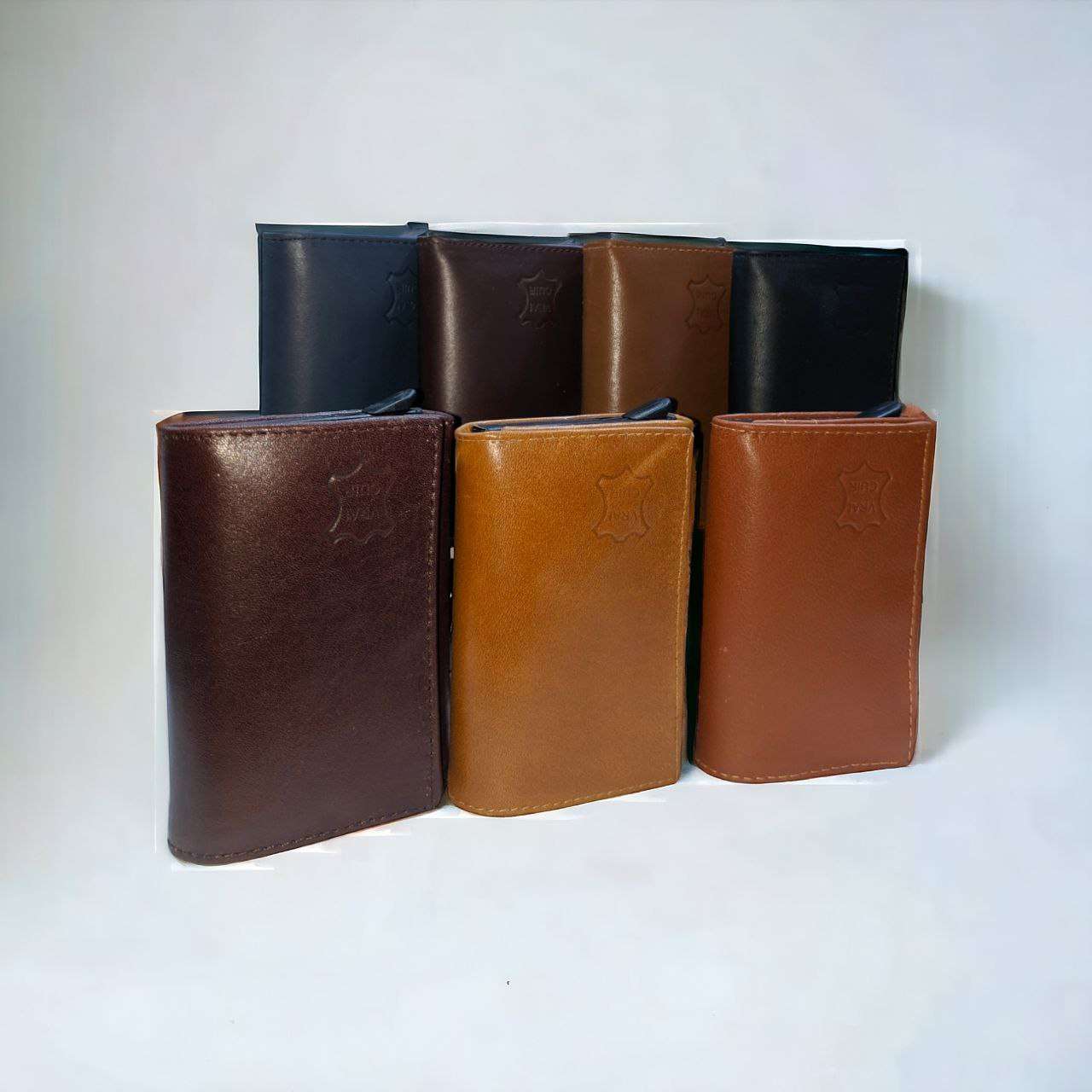 Portefeuille en Cuir Véritable avec Protection RFID - ATELIER AMBRE