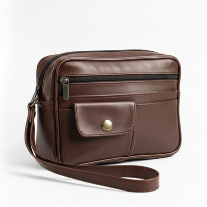Pochette Homme Prestigieuse en Cuir Véritable - ATELIER AMBRE