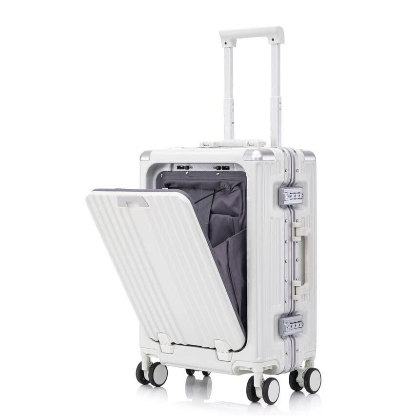 Valise Cabine 20 pouces Aluminium Port PC/USB - ATELIER AMBRE