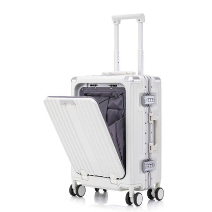 Valise Cabine 20 pouces Aluminium Port PC/USB - ATELIER AMBRE