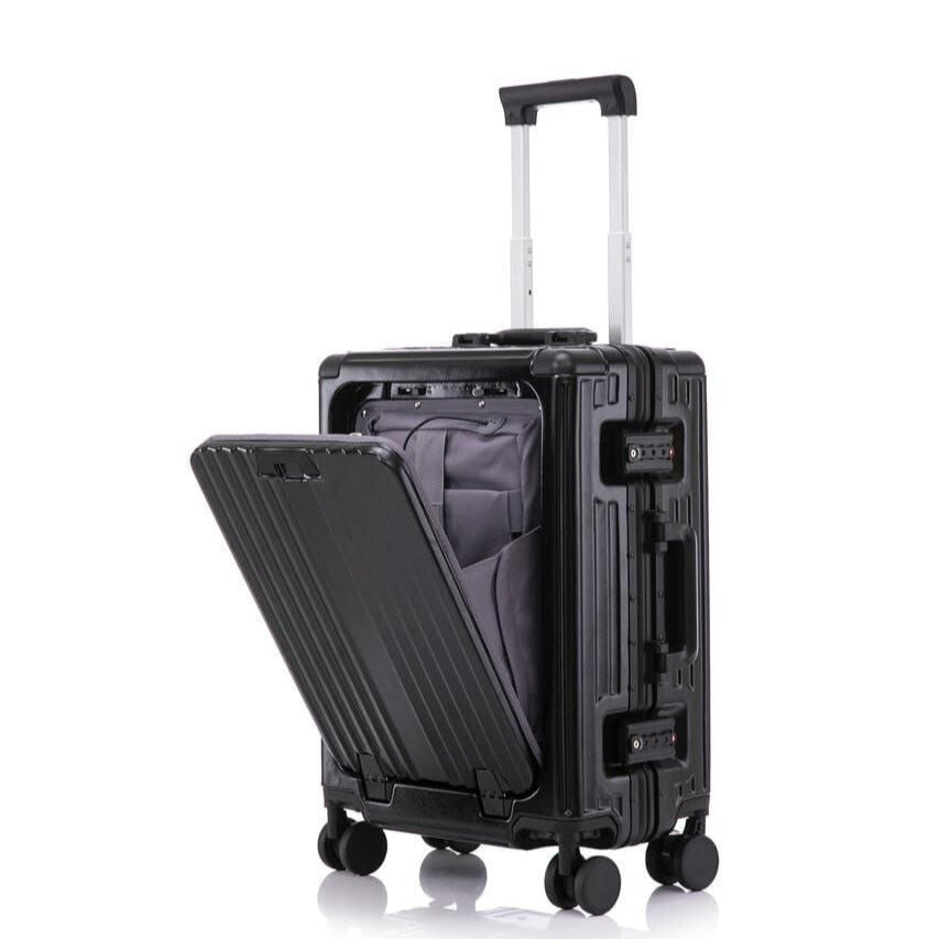 Valise Cabine 20 pouces Aluminium Port PC/USB - ATELIER AMBRE