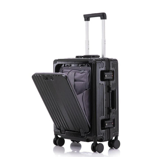 Valise Cabine 20 pouces Aluminium Port PC/USB - ATELIER AMBRE